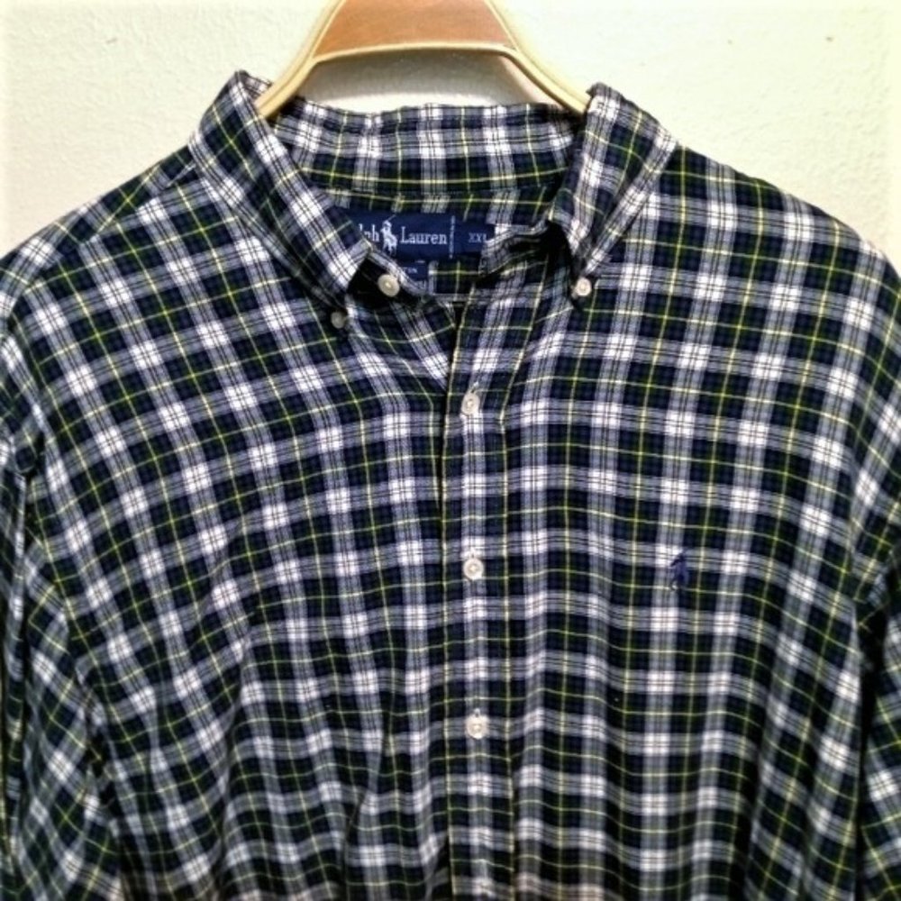 Ralph Lauren long sleeve plaid button up shirt